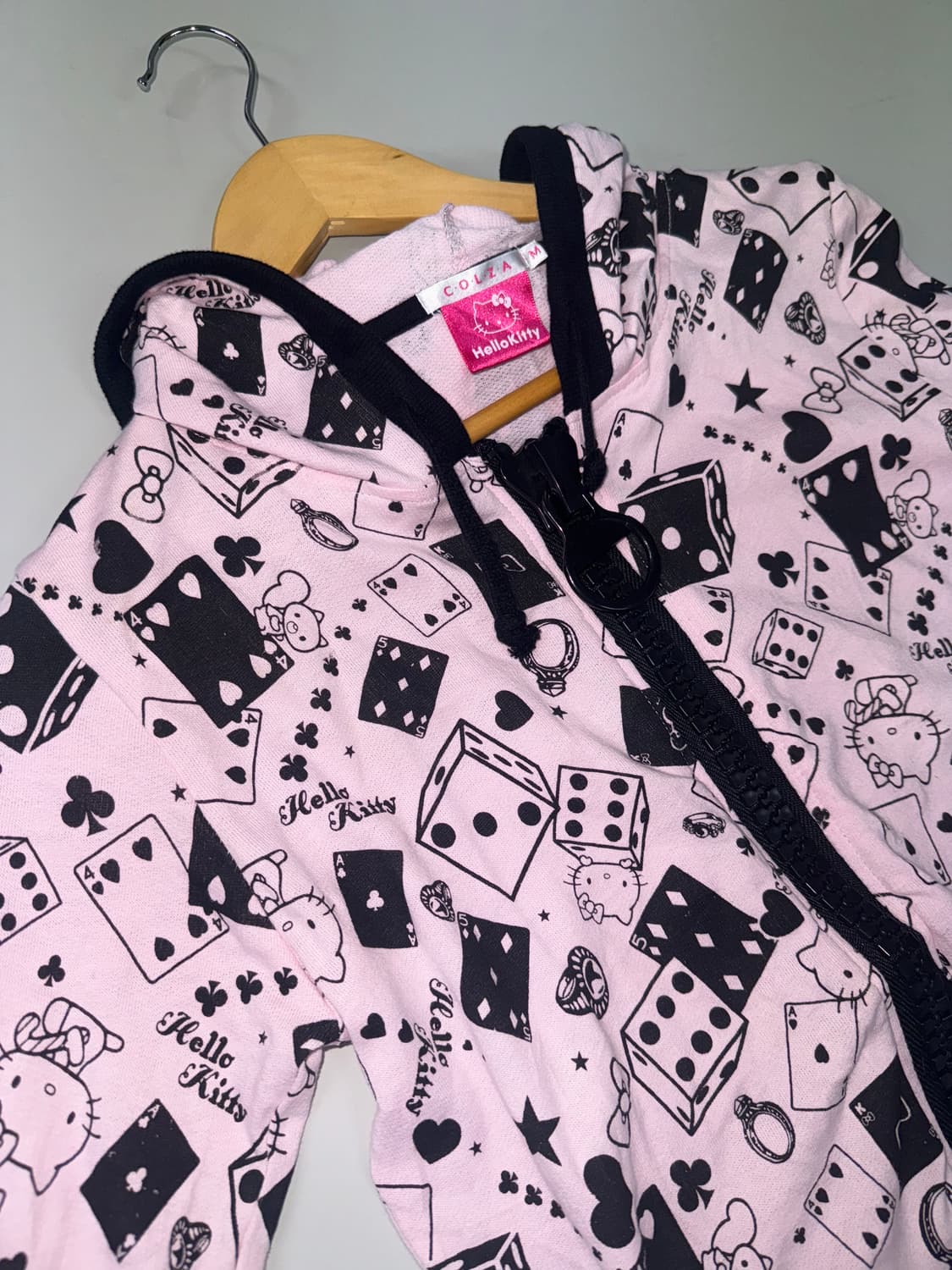 헬로키티 다이스 패턴 후디드 집업 상품이미지6