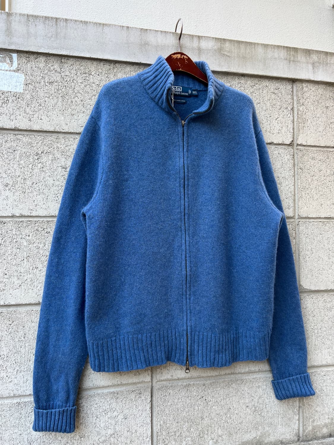 1990/00s POLO RALPH LAUREN 폴로램스울니트자켓 상품이미지4
