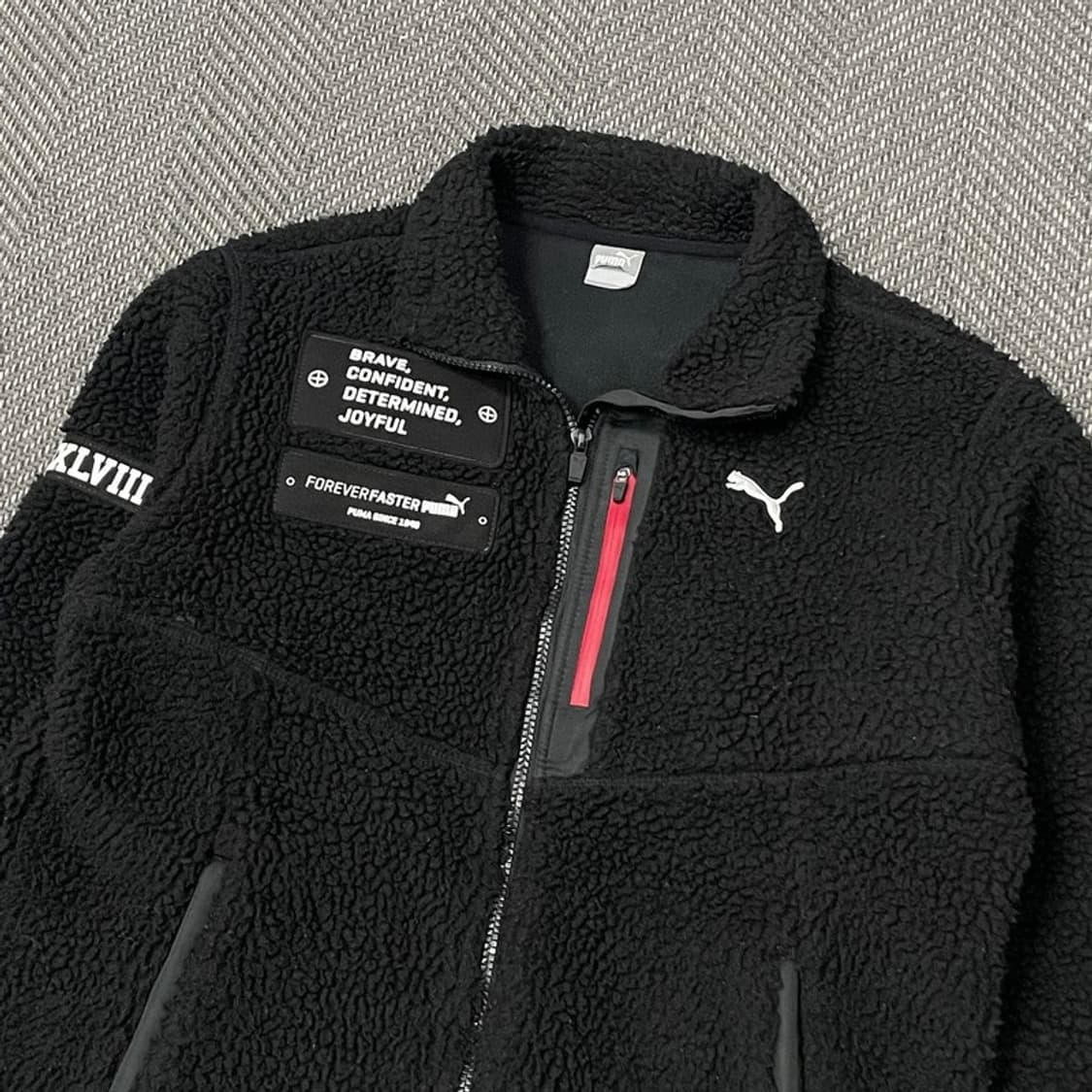 퓨마 패치 플리스 집업 v0182 상품이미지3