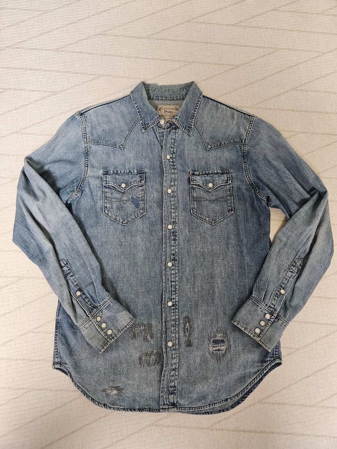 폴로 웨스턴 데님셔츠 상품이미지2
