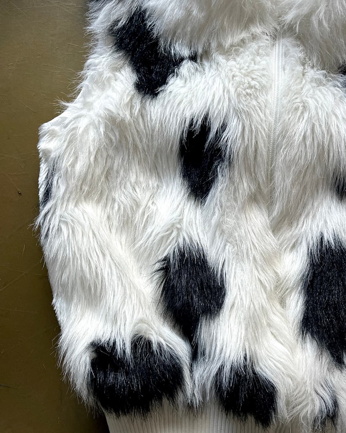 Jpn Vintage Dalmatian White Fur Vest JK 상품이미지5