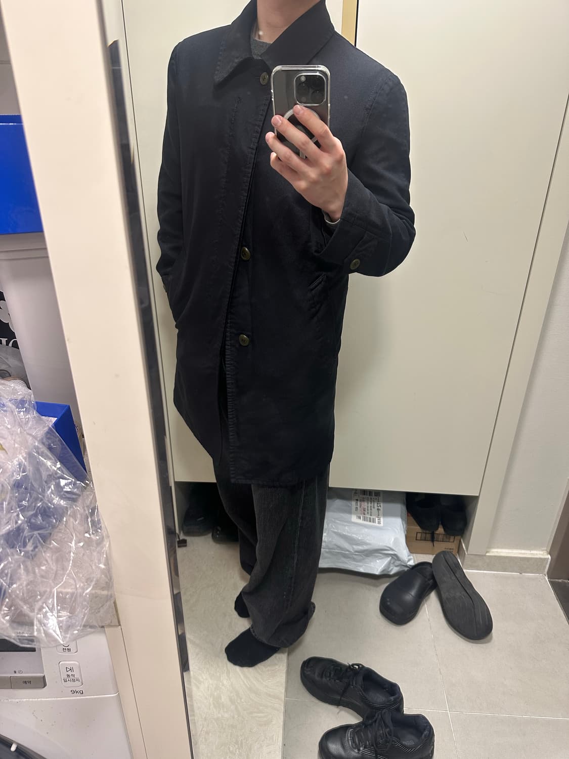 꼼데가르송 옴므 듀스 폴리축융 카코트 상품이미지1