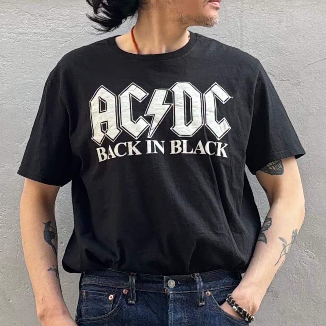 Ac/dc 백 인더 블랙 티셔츠 상품이미지6