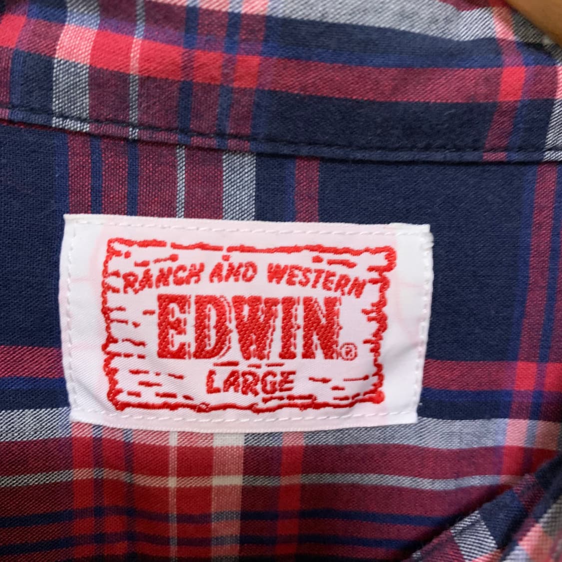 EDWIN 에드윈 00s 투포켓 슬림 체크남방 긴팔 셔츠 너드룩 코르티스 상품이미지5