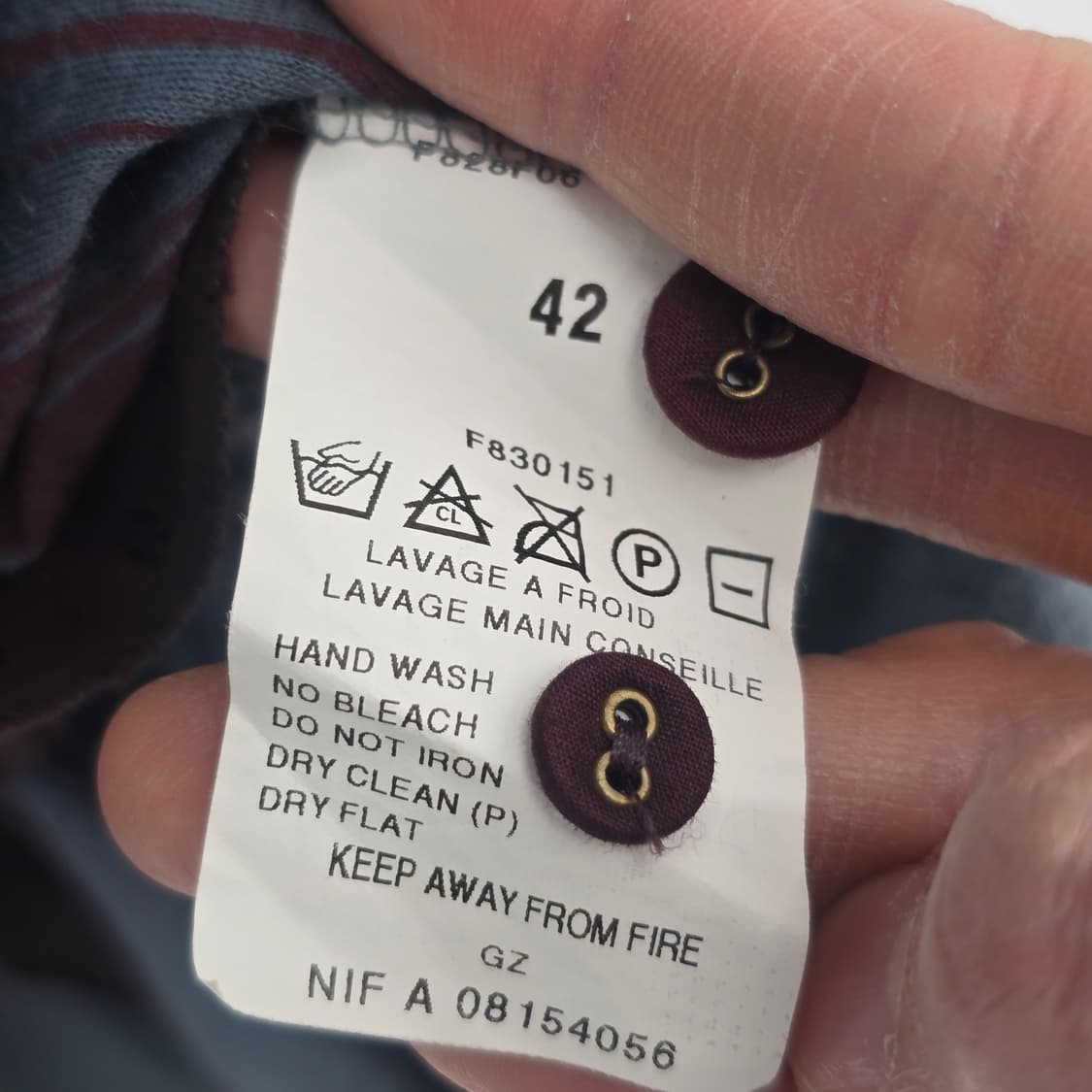 ONE STEP 울 혼방 배색 스트라이프 원피스 빈티지 슬림핏 상품이미지5