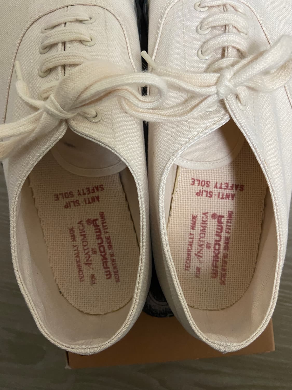 [280] WAKOUWA Deck Shoes Natural/Black 상품이미지4