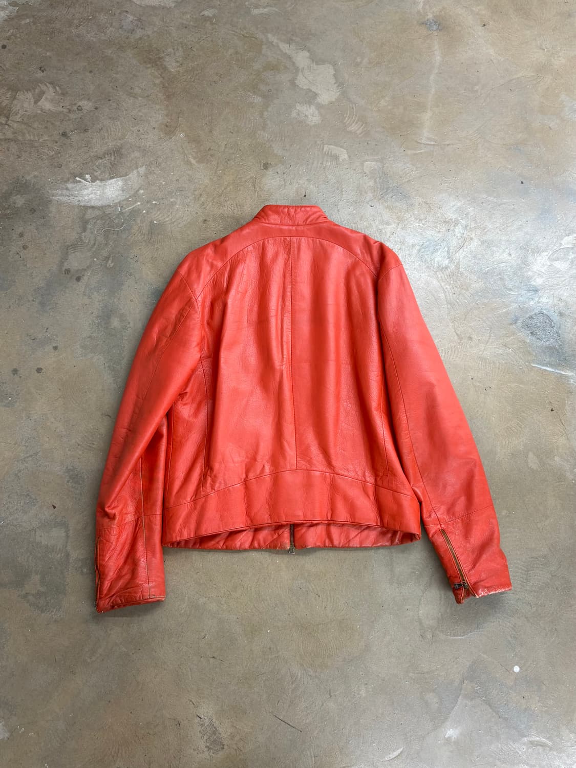 90s Versace Jeans Couture 싱글라이더 레더자켓 상품이미지2