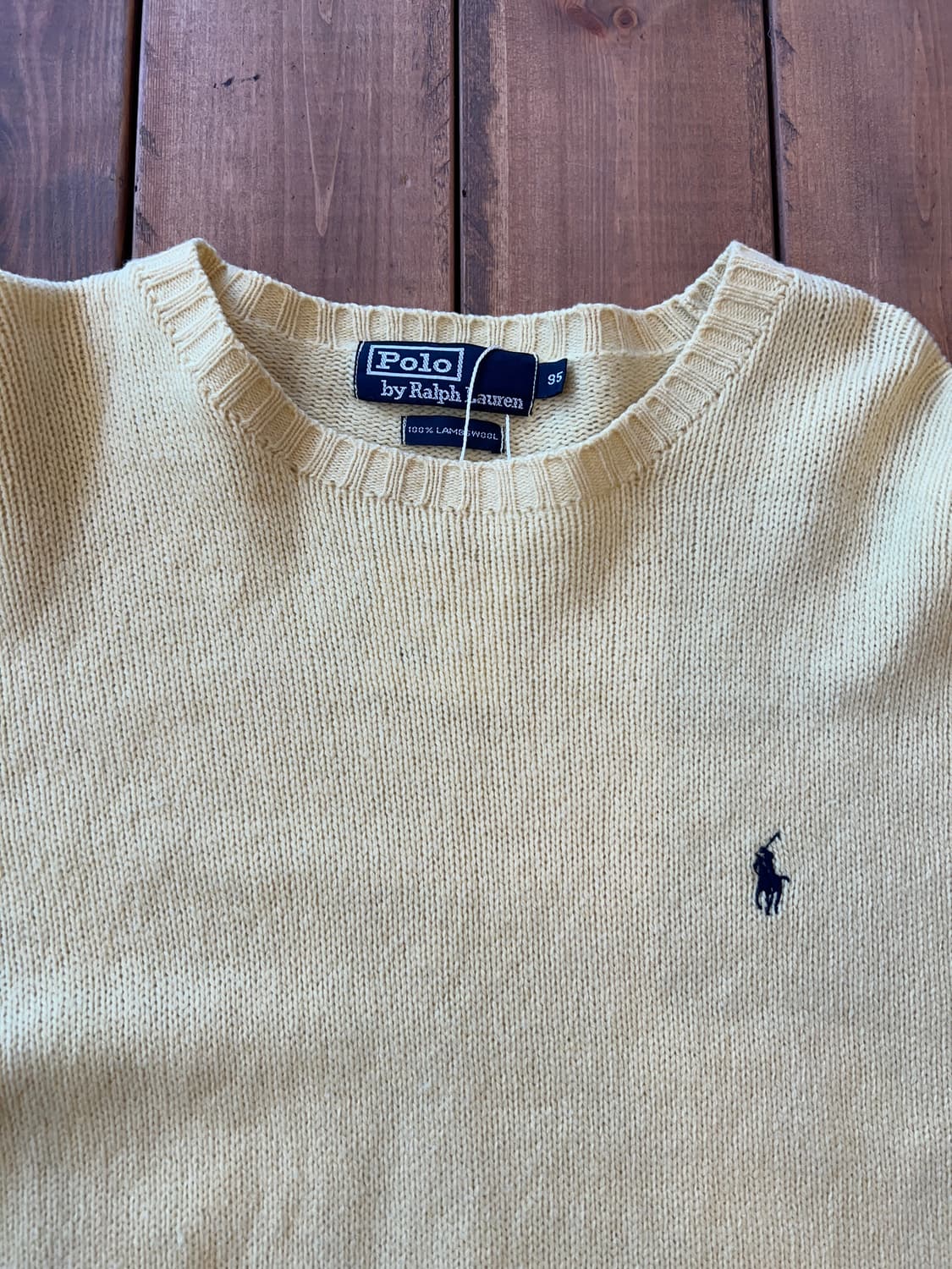 폴로 옐로우 니트 상품이미지8