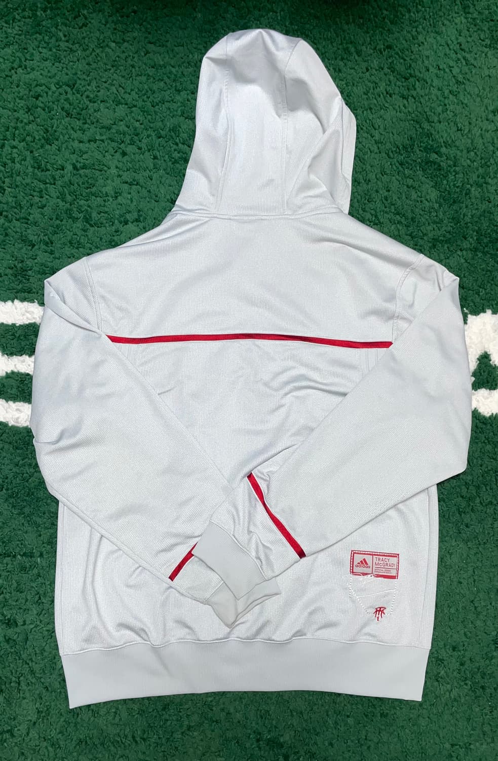 아디다스 레드 파이핑 후디 집업 상품이미지5