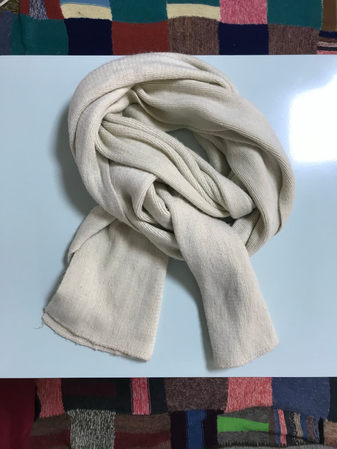 빈티지 아이보리 머플러 상품이미지2