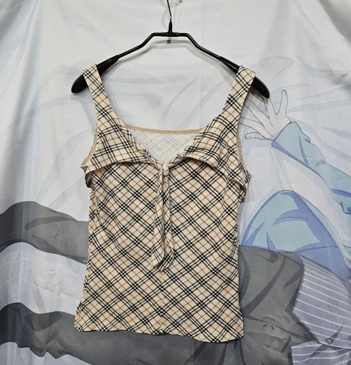 버버리 체크 나시 슬리브리스 상품이미지3