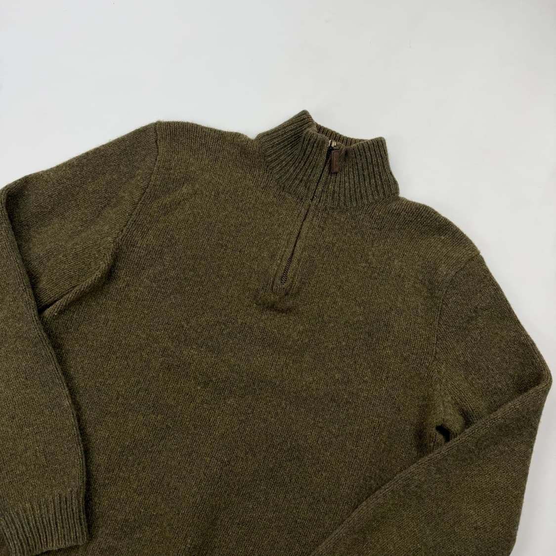 폴로 랄프로렌 그린 메리노울&앙고라 니트 반집업 상품이미지2