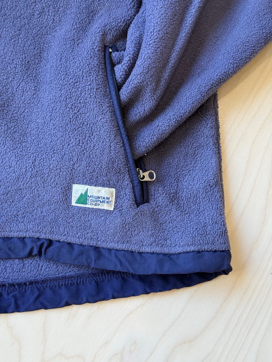 Vintage Outdoor Purple-Navy Fleece Jacke 상품이미지3