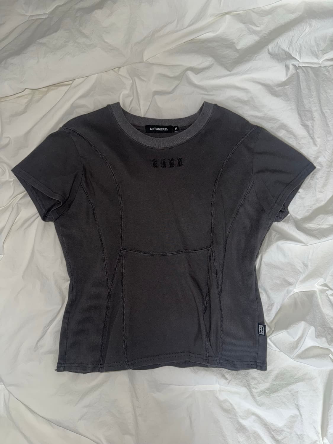 낫포너드 인시전 피그먼트 티셔츠 차콜 M 상품이미지1