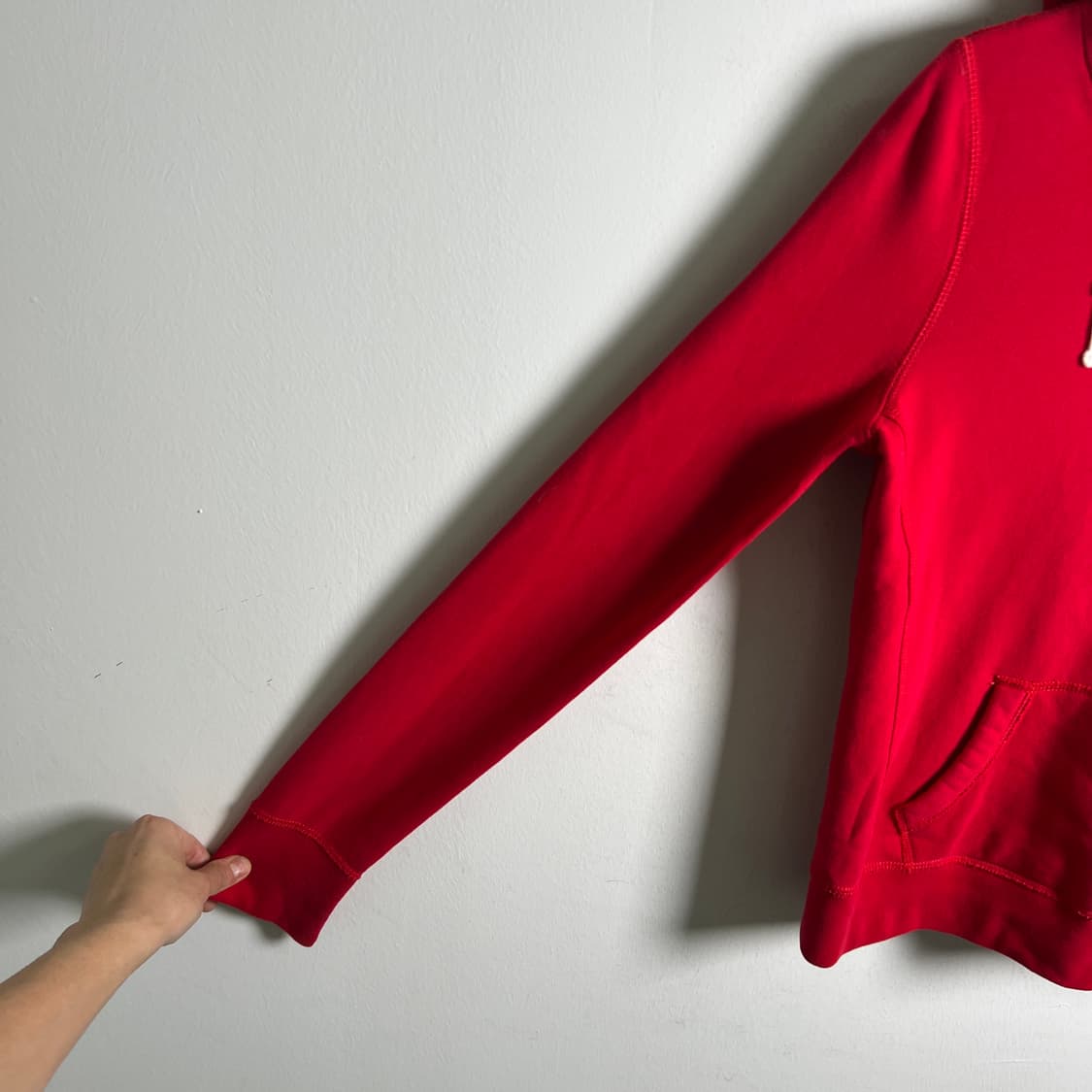 아베크롬비 레드 후드티 S 상품이미지6