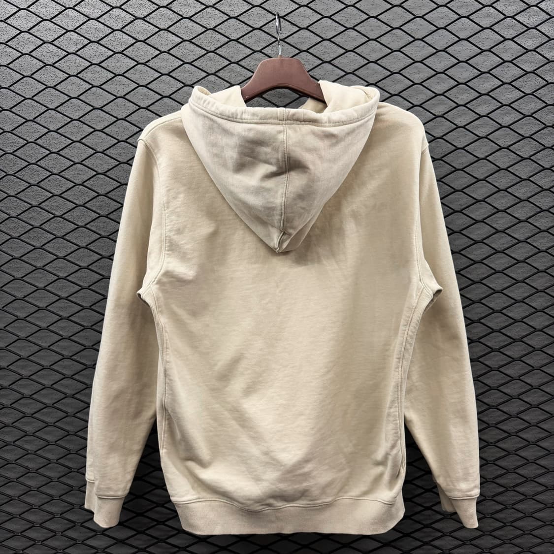 라코스테 로고 코튼후드티 캥거루포켓 패치 리버스위브 빅후드 디테일 상품이미지3