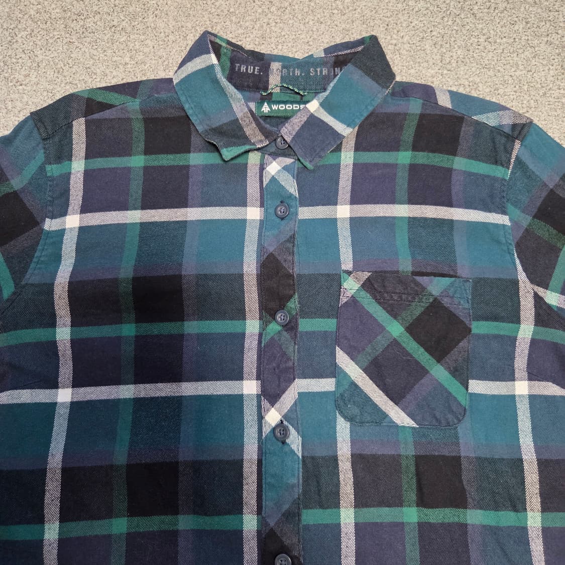 Woods 우즈 플란넬 체크셔츠 L(100) 상품이미지2