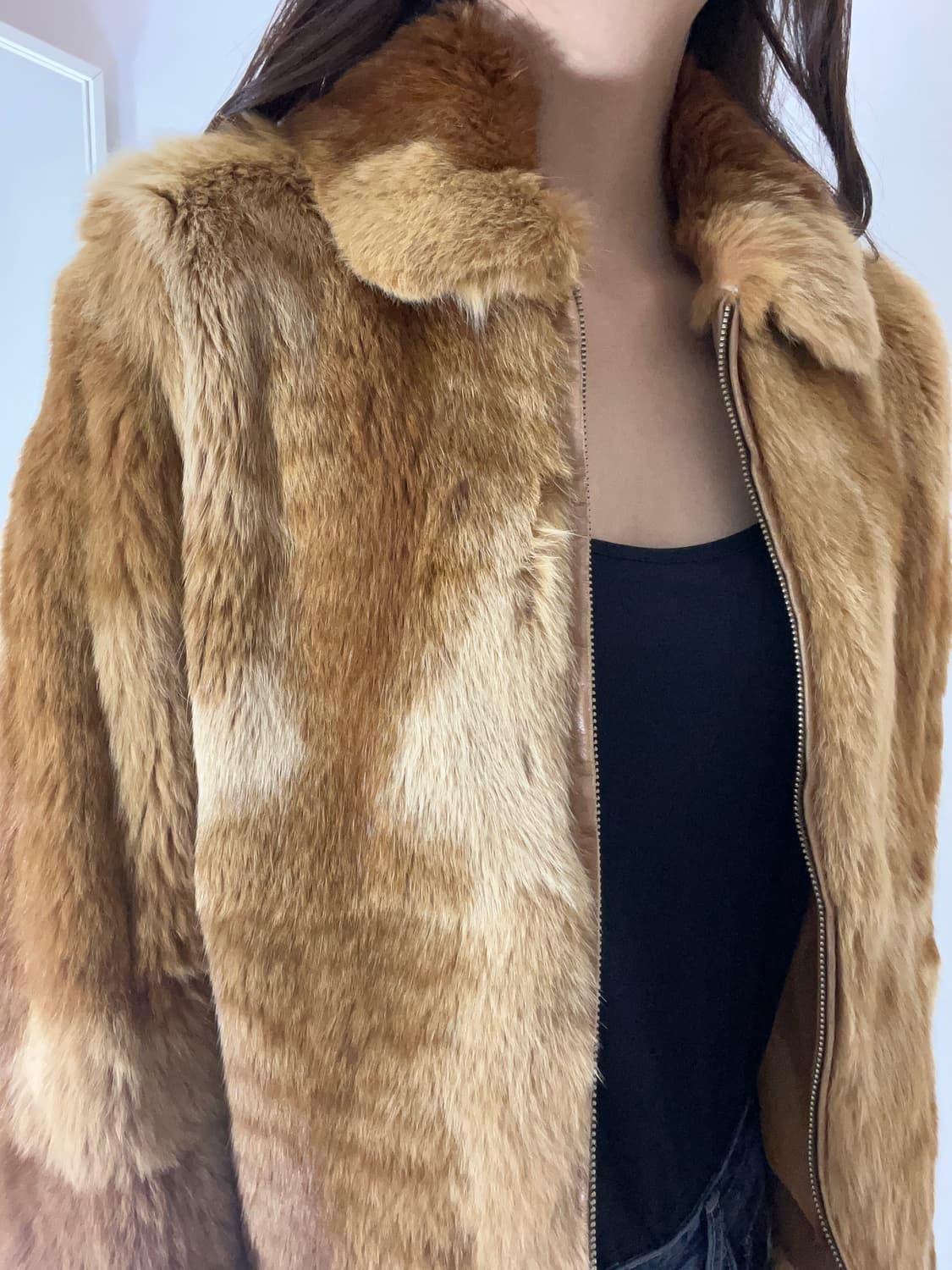 카라멜 페이크퍼 숏자켓 / 슬림핏 상품이미지2