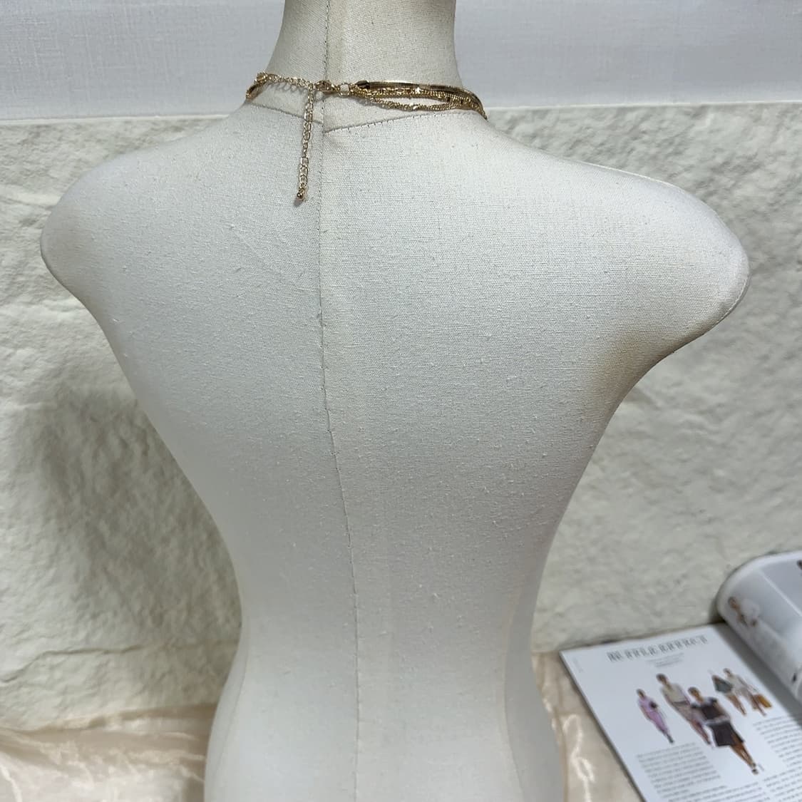 빈티지 스네이크체인 용골체인 레이어드 에스닉 목걸이 상품이미지3