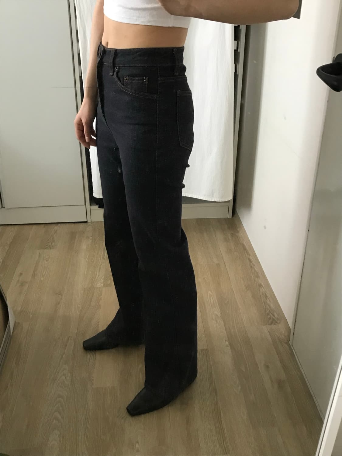 생지 부츠컷 하이웨스트 데님팬츠 상품이미지3