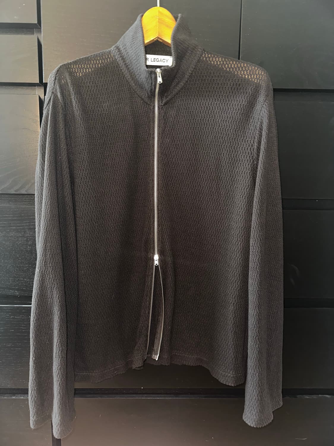 our legacy shrunken fullzip polo brown 상품이미지1