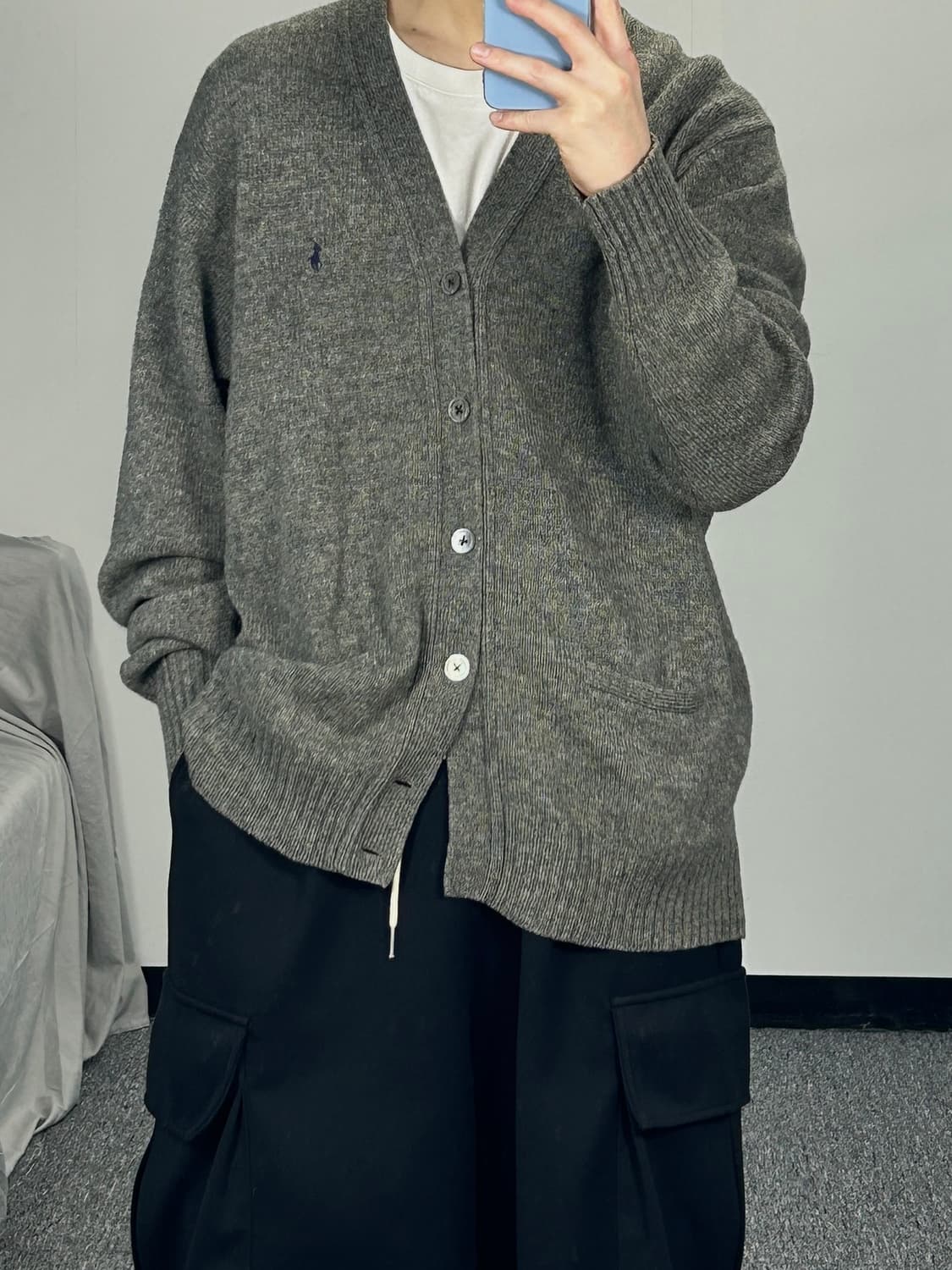 폴로 랄프로렌 포니 램스울 니트 가디건 XL  상품이미지2