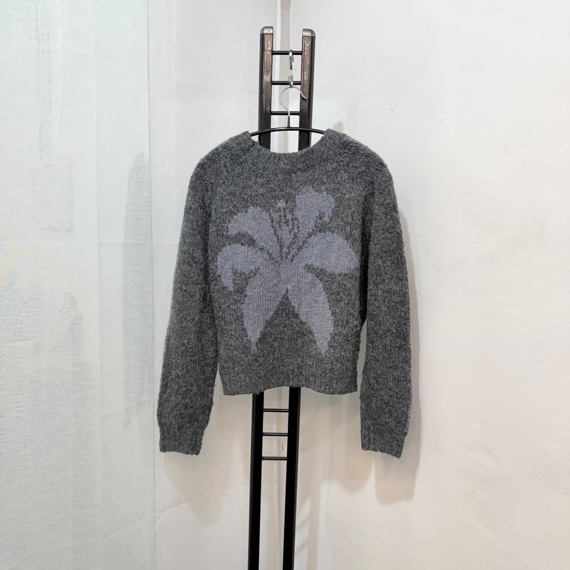 파르티멘토우먼 부클 릴리 크롭니트 그레이니트 4072 상품이미지4