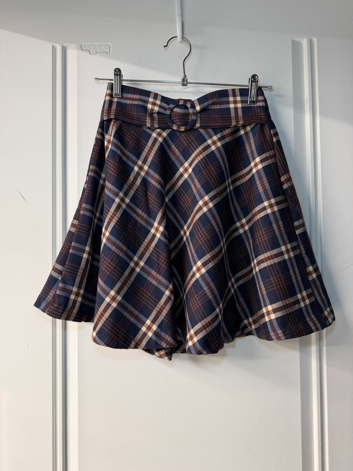 일본빈티지 체크 미니 플레어스커트 상품이미지5