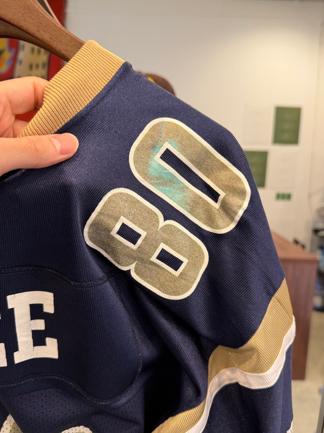 90s Puma 올드 푸마 NFL LA 램스 No.80 풋볼 저지 USA 상품이미지6