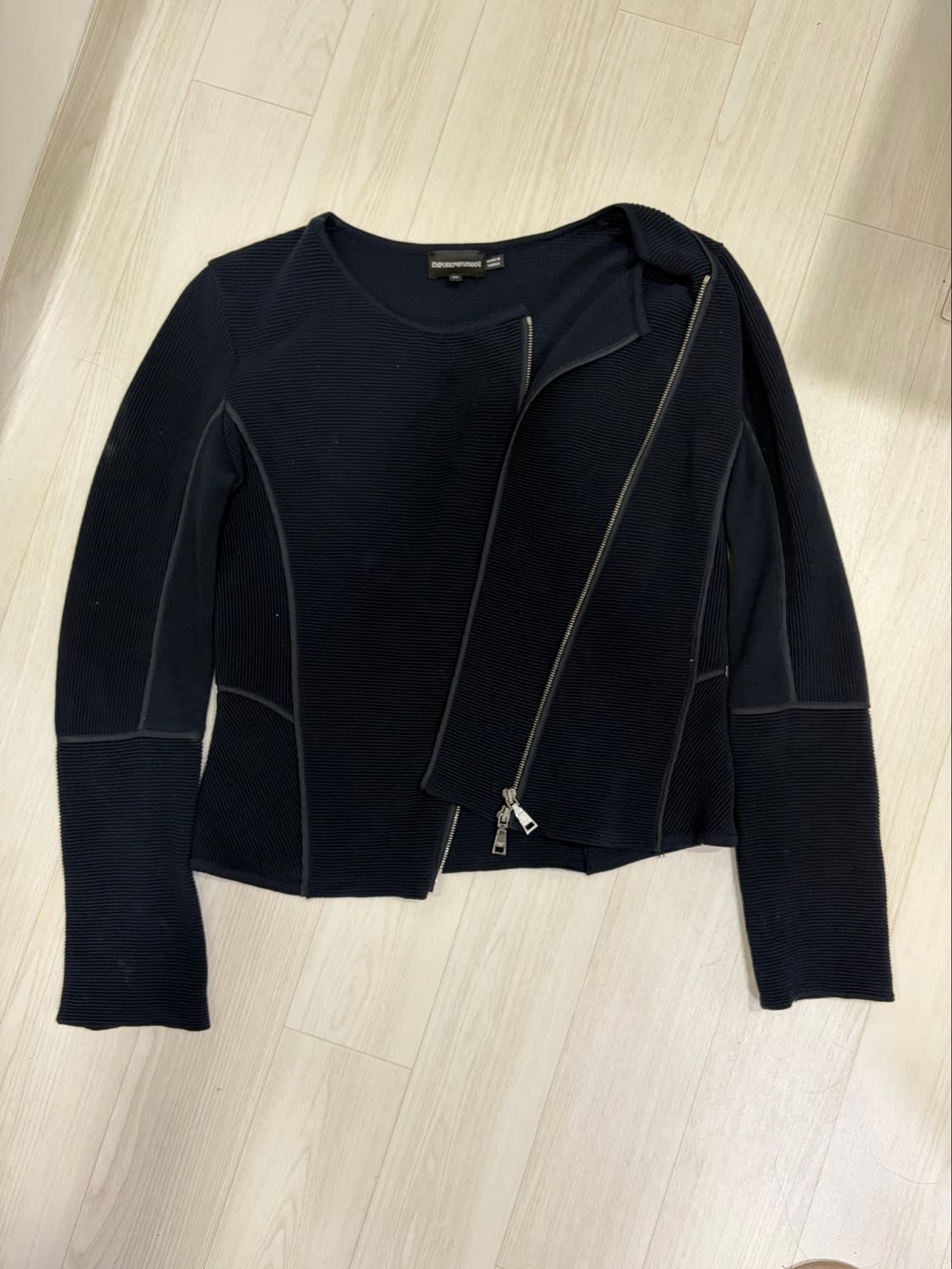Emporio Armani Knit Biker Jacket 상품이미지1