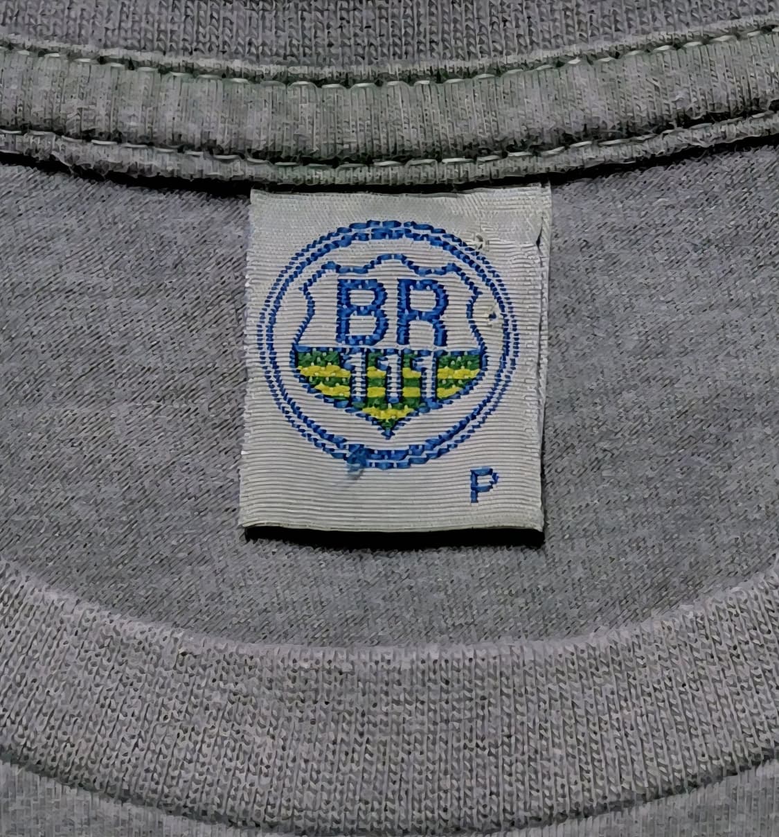 [P] BR111 브라질 메이드 빈티지 블록코어 워싱 티셔츠 -카키그린 상품이미지4