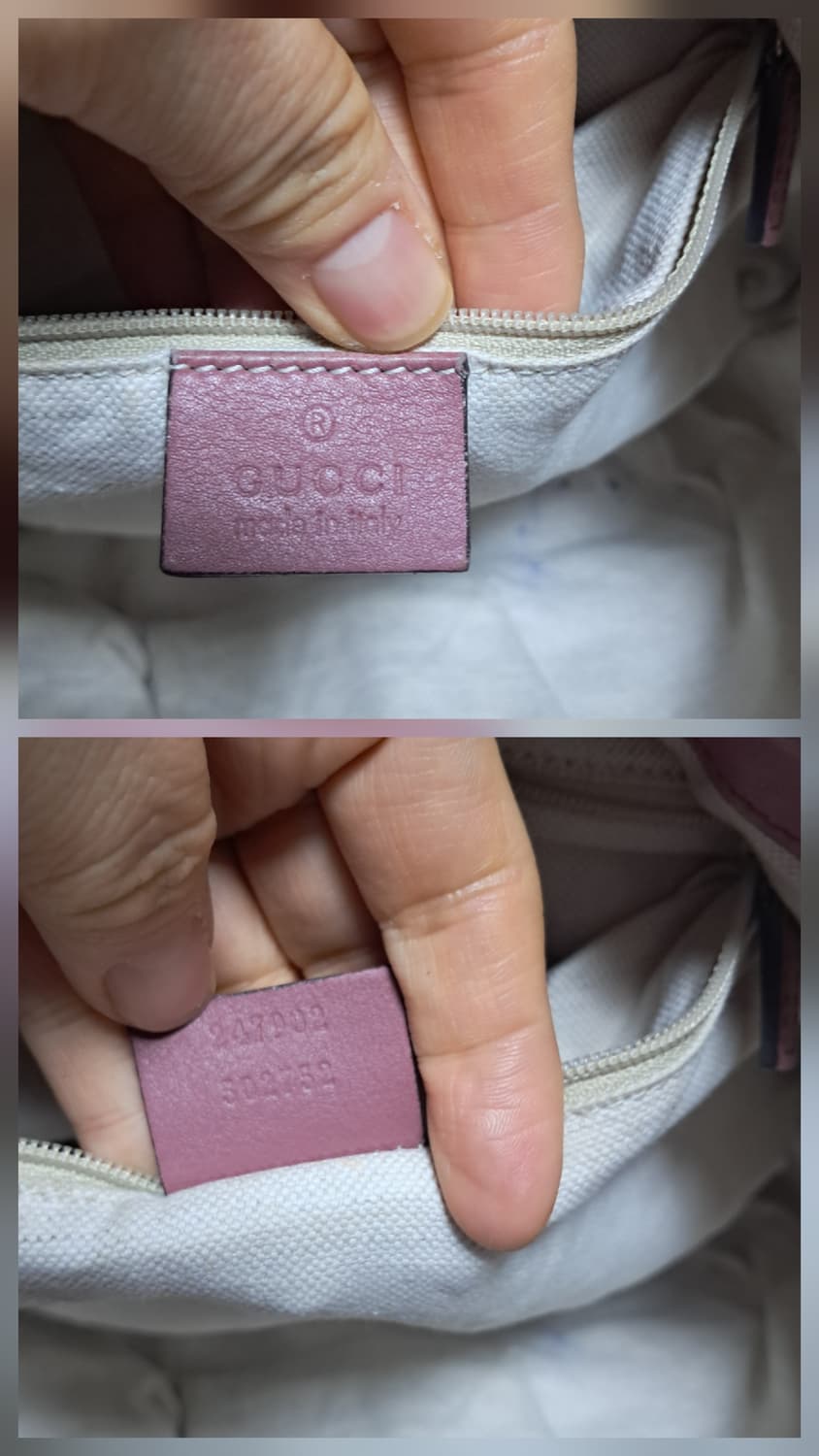 정품 구찌 백 마이크로시마 핑크 숄더백 토트백 3way 가방 상품이미지4