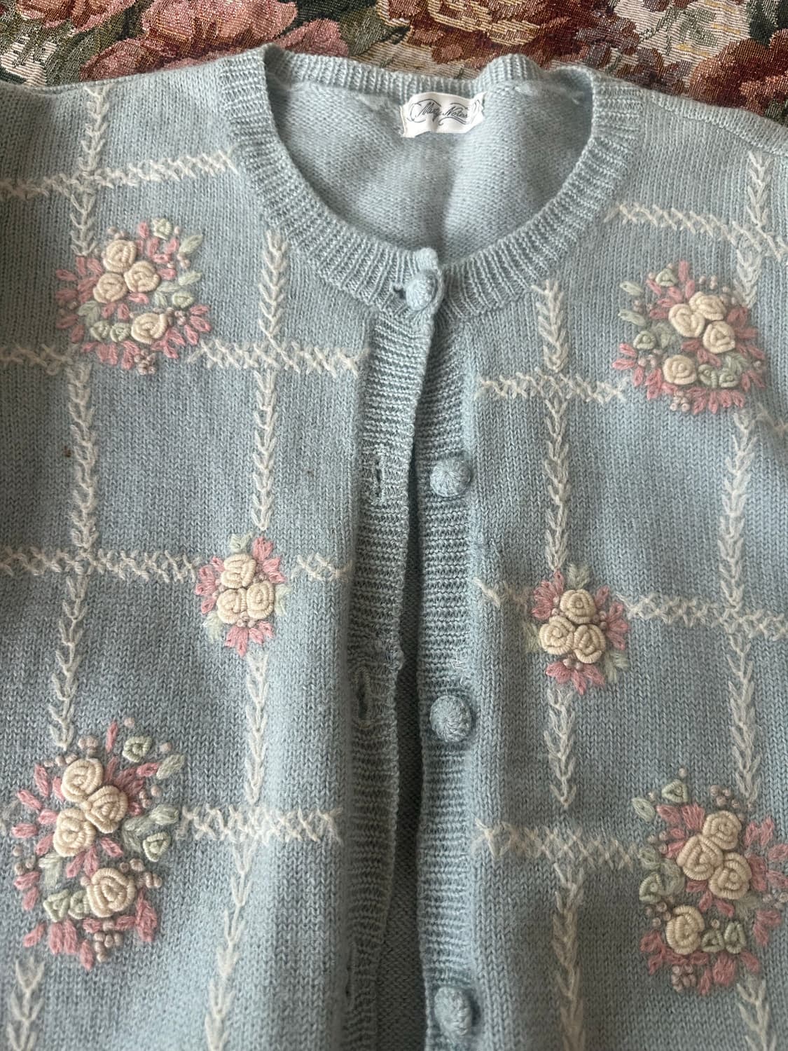 빈티지 소라 폼폼 가디건 상품이미지2