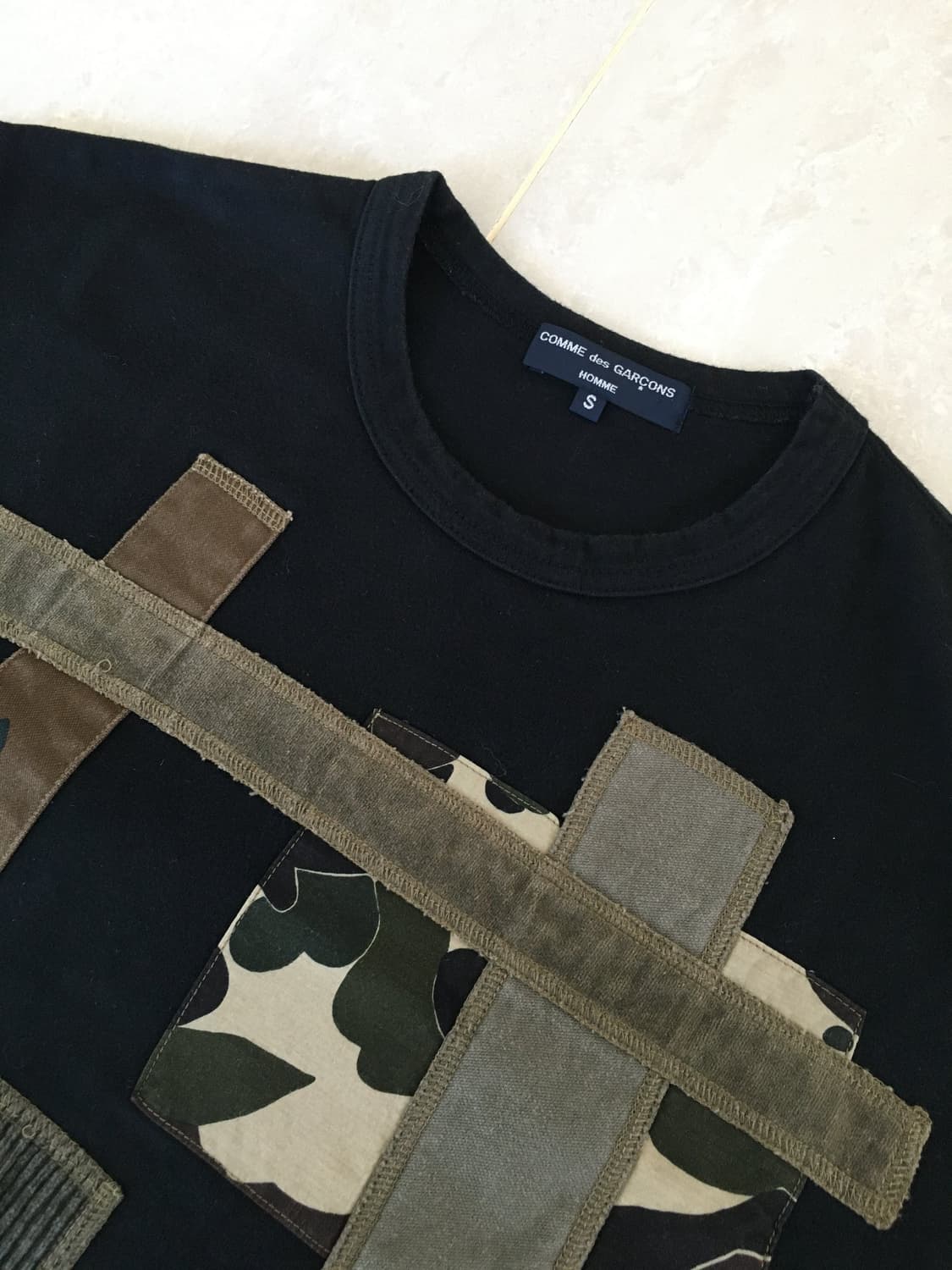Comme des garcons homme camo patch tee 상품이미지4