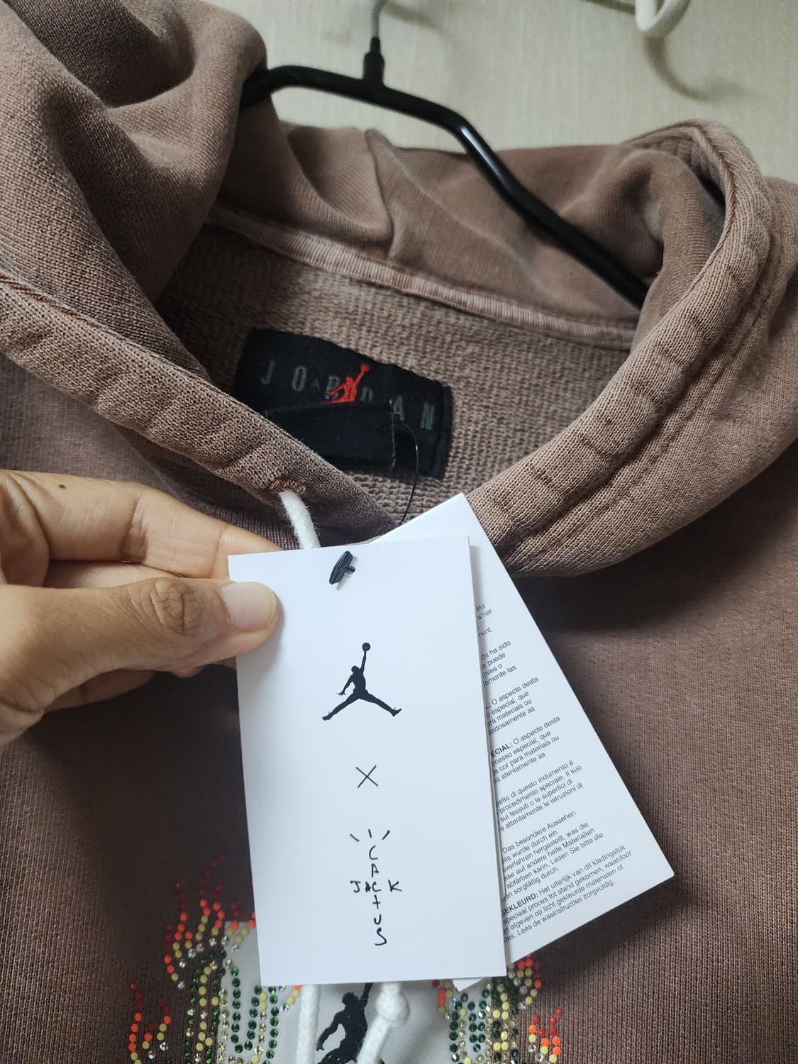 (정품) 나이키 조던 트래비스캇  캑터스잭 피그먼트 후드티 (새제품) 상품이미지6