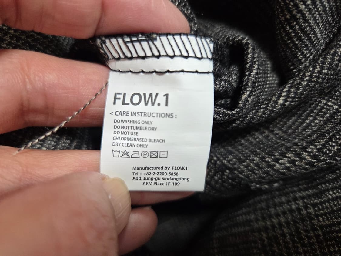 플로우원(FLOW.1) 체크 페플럼원피스 55-66 새상품 상품이미지6