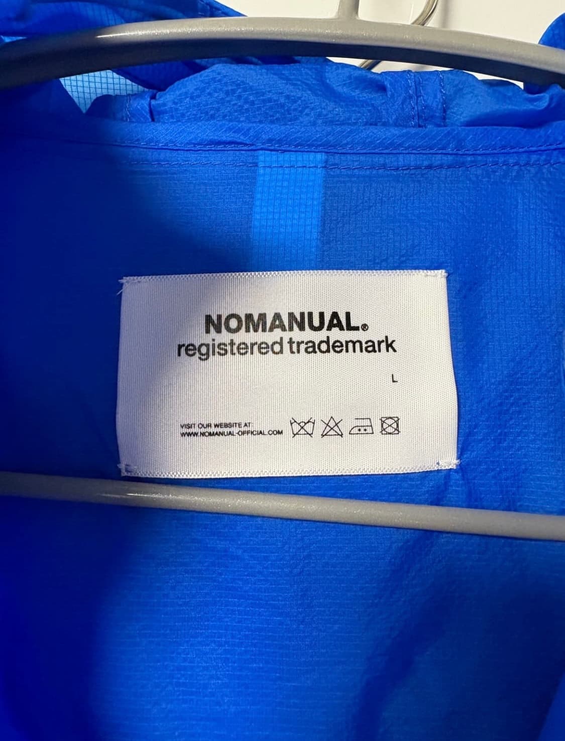 노매뉴얼 바람막이 블루 NOMANUAL 상품이미지7