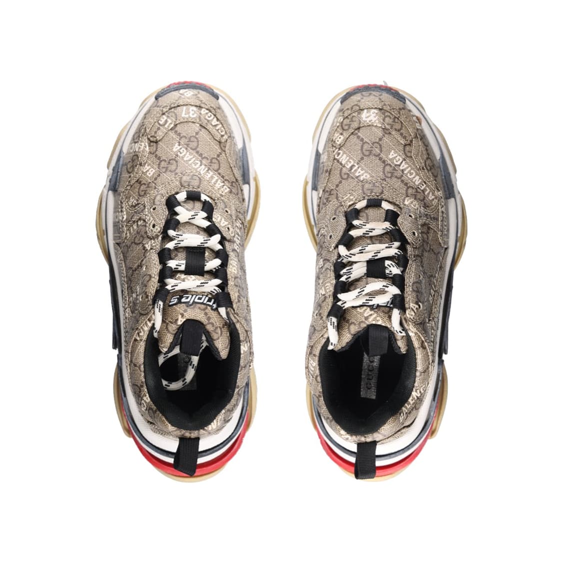 발렌시아가 x 구찌 해커 프로젝트 트리플 S 스니커즈 GG 슈프림  37 상품이미지3