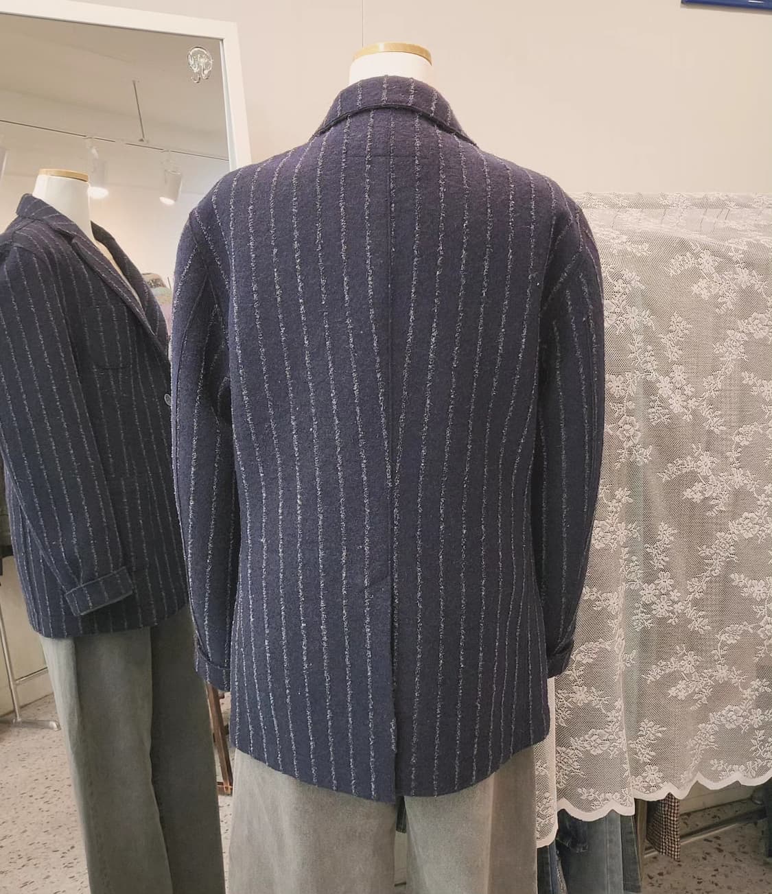 Panicale 스트라이프 모직블레이저(Italy made) 상품이미지8