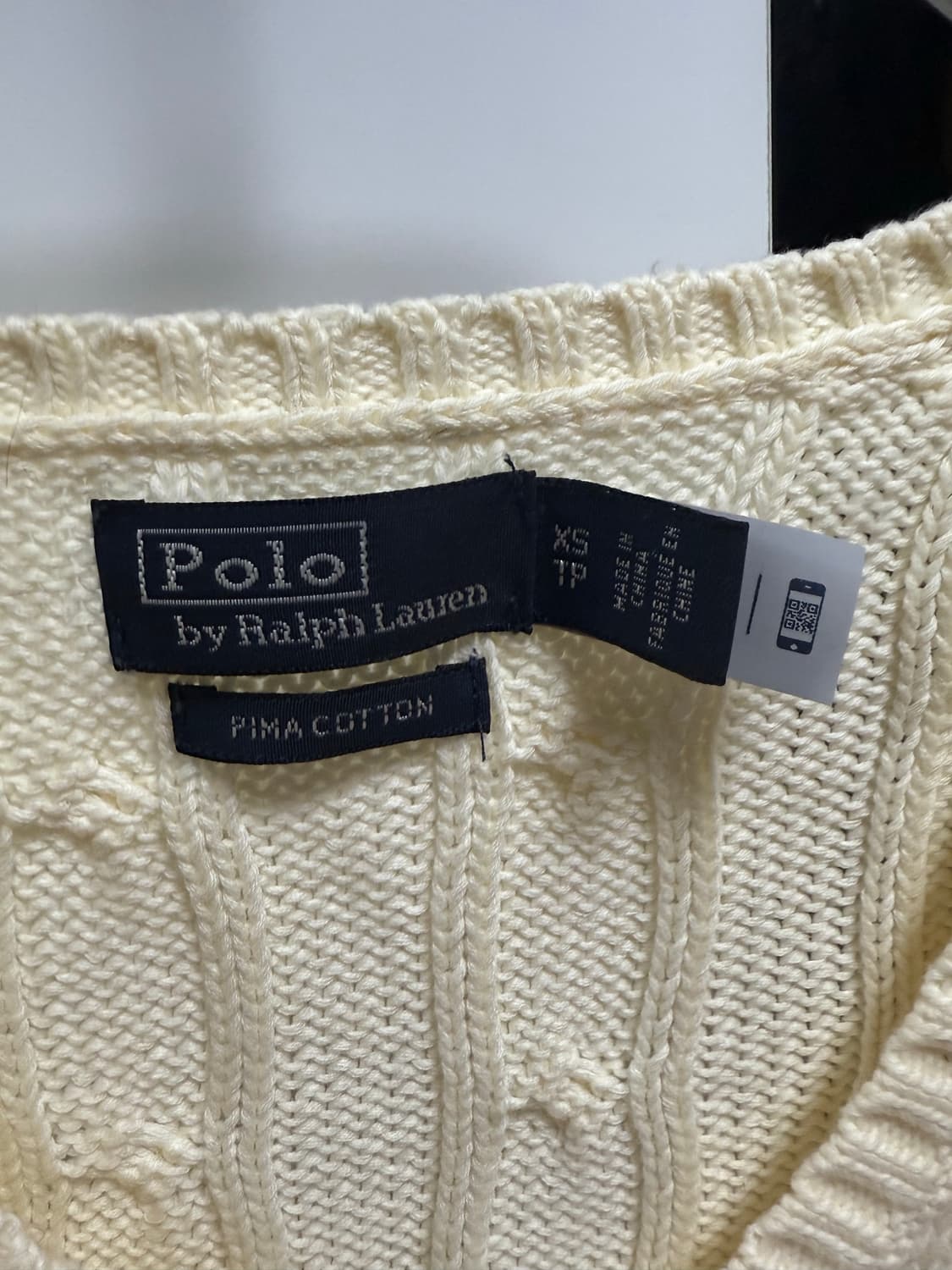 폴로 랄프로렌 꽈배기니트 xs 상품이미지4