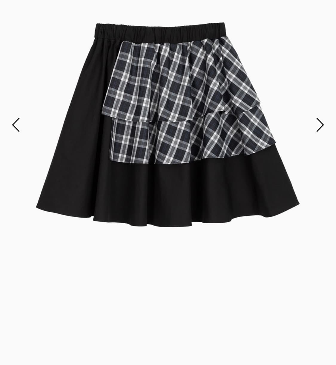 오헤시오 CANCAN COLORED SKIRT, BLACK C 상품이미지2