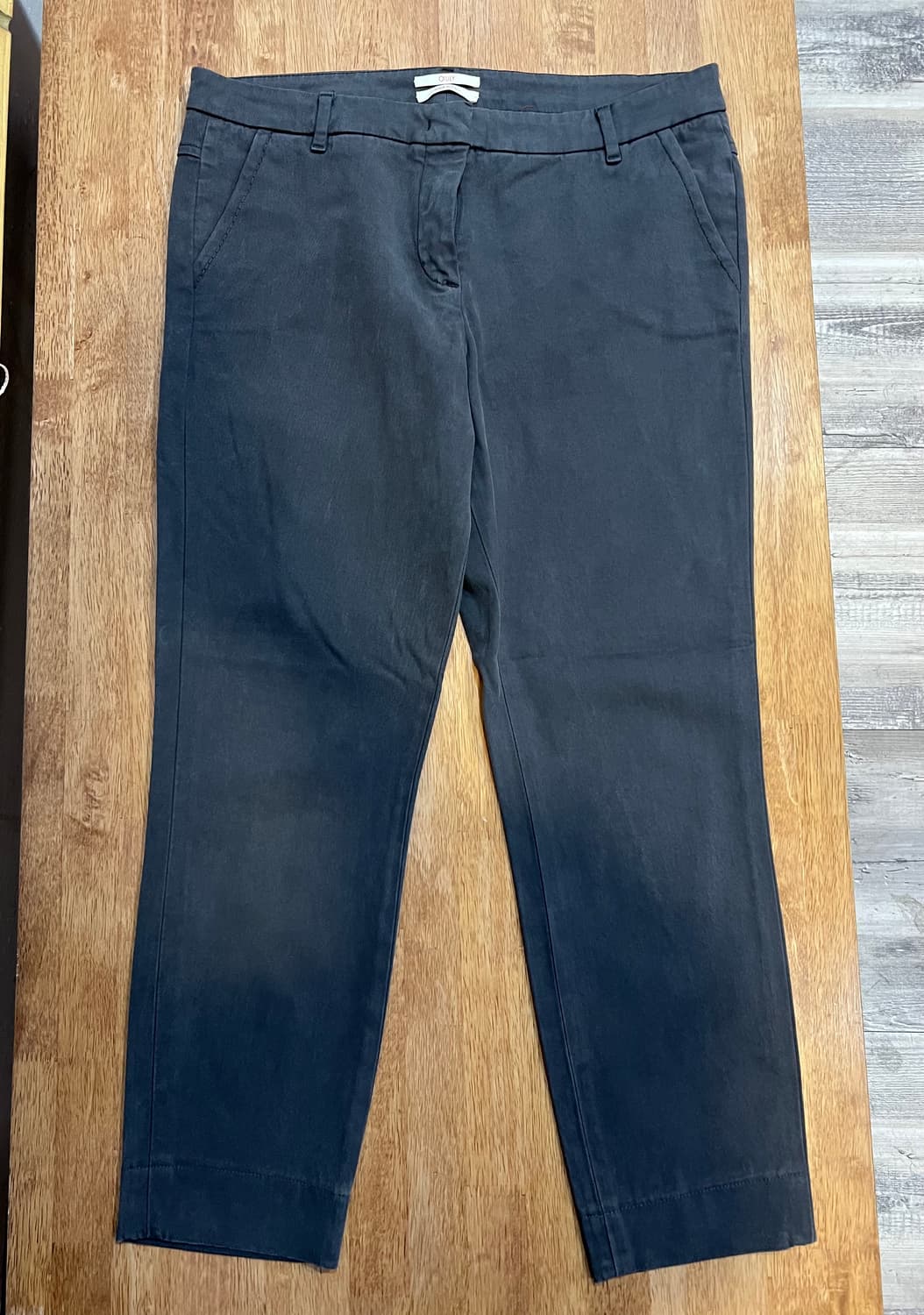 오일릴리 여자 차콜그레이 코튼팬츠 슬랙스 상품이미지2