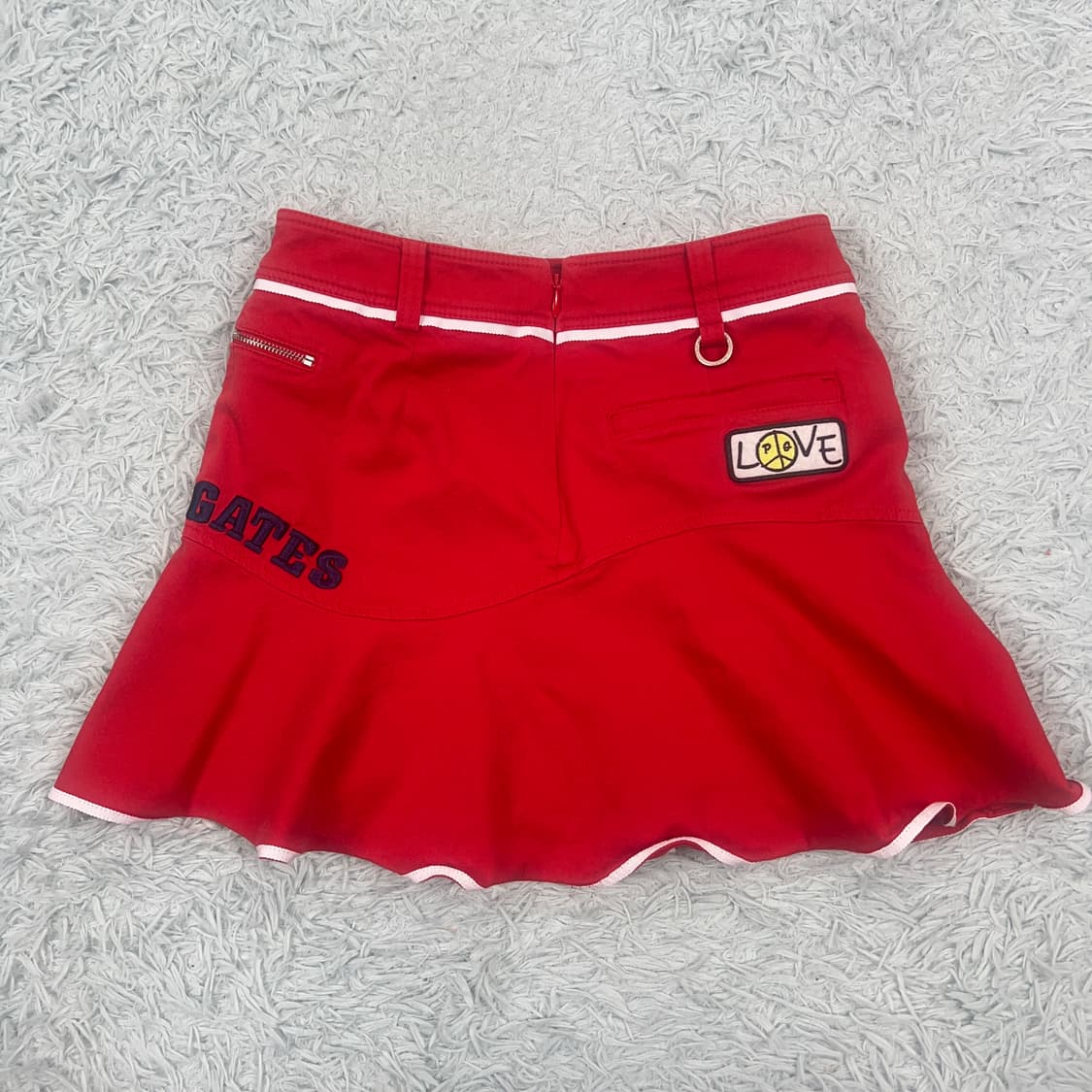 파리게이츠 플레어 큐롯스커트 레드 0호 상품이미지4
