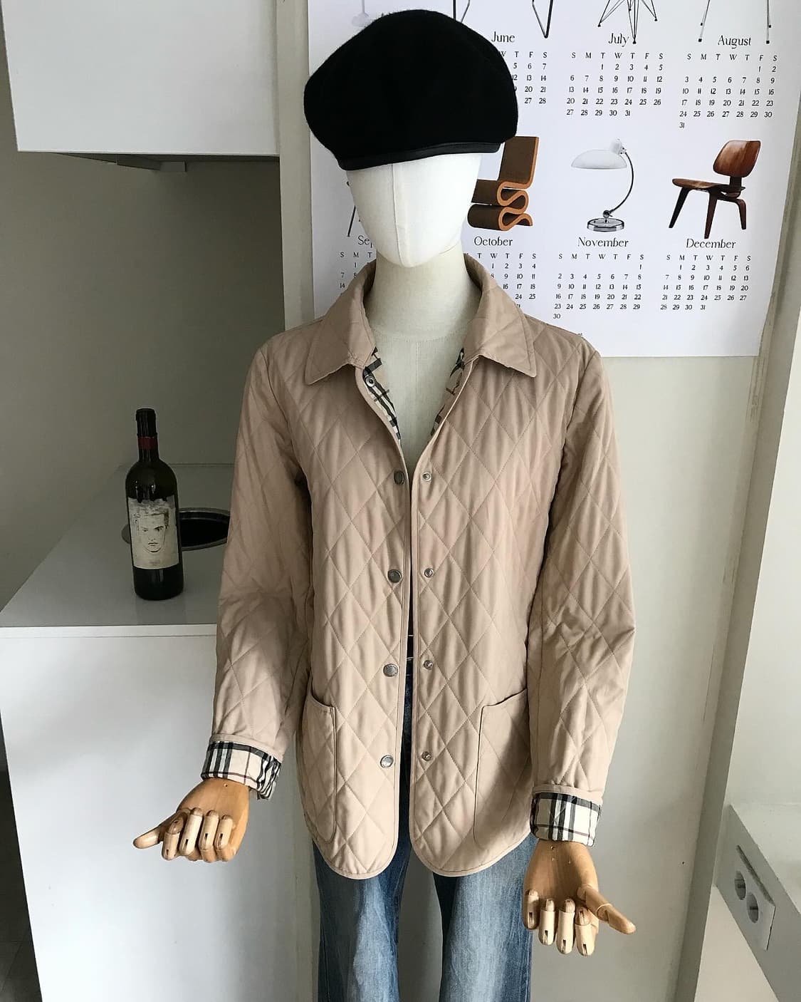 버버리 은장 퀼팅 자켓 상품이미지2