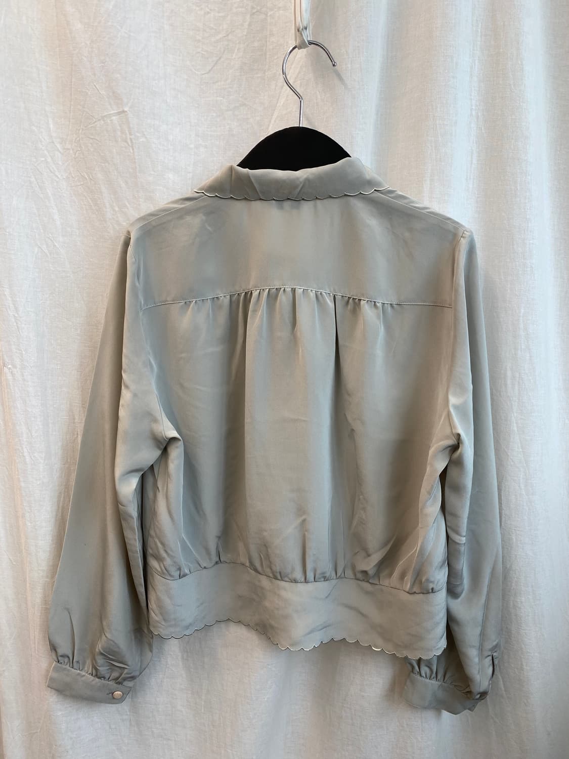 그레이 자수 블라우스(M) 상품이미지3