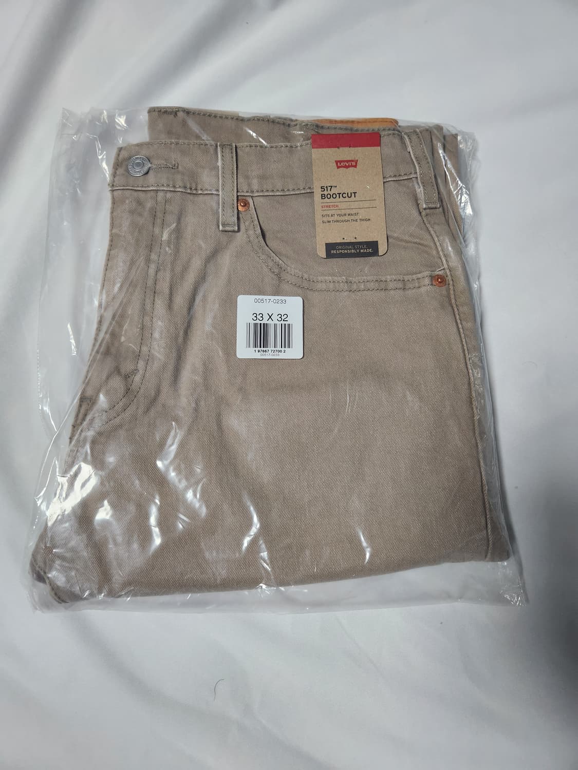 [새상품] 현행 리바이스 517 베이지진 팝니다. 상품이미지1