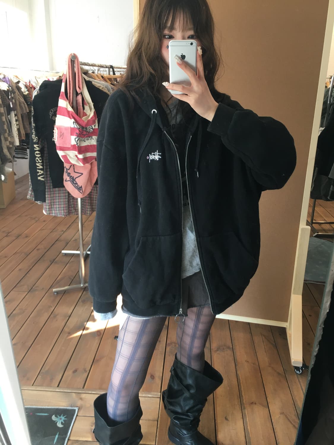 스투시 베이직 후드집업 상품이미지2