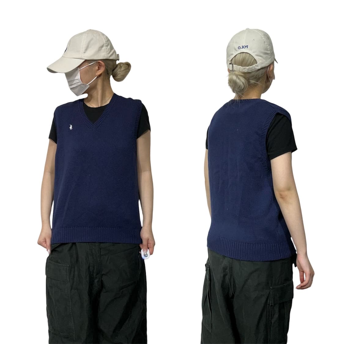 90s 폴로 랄프 로렌 네이비 니트 베스트 조끼 95 상품이미지1