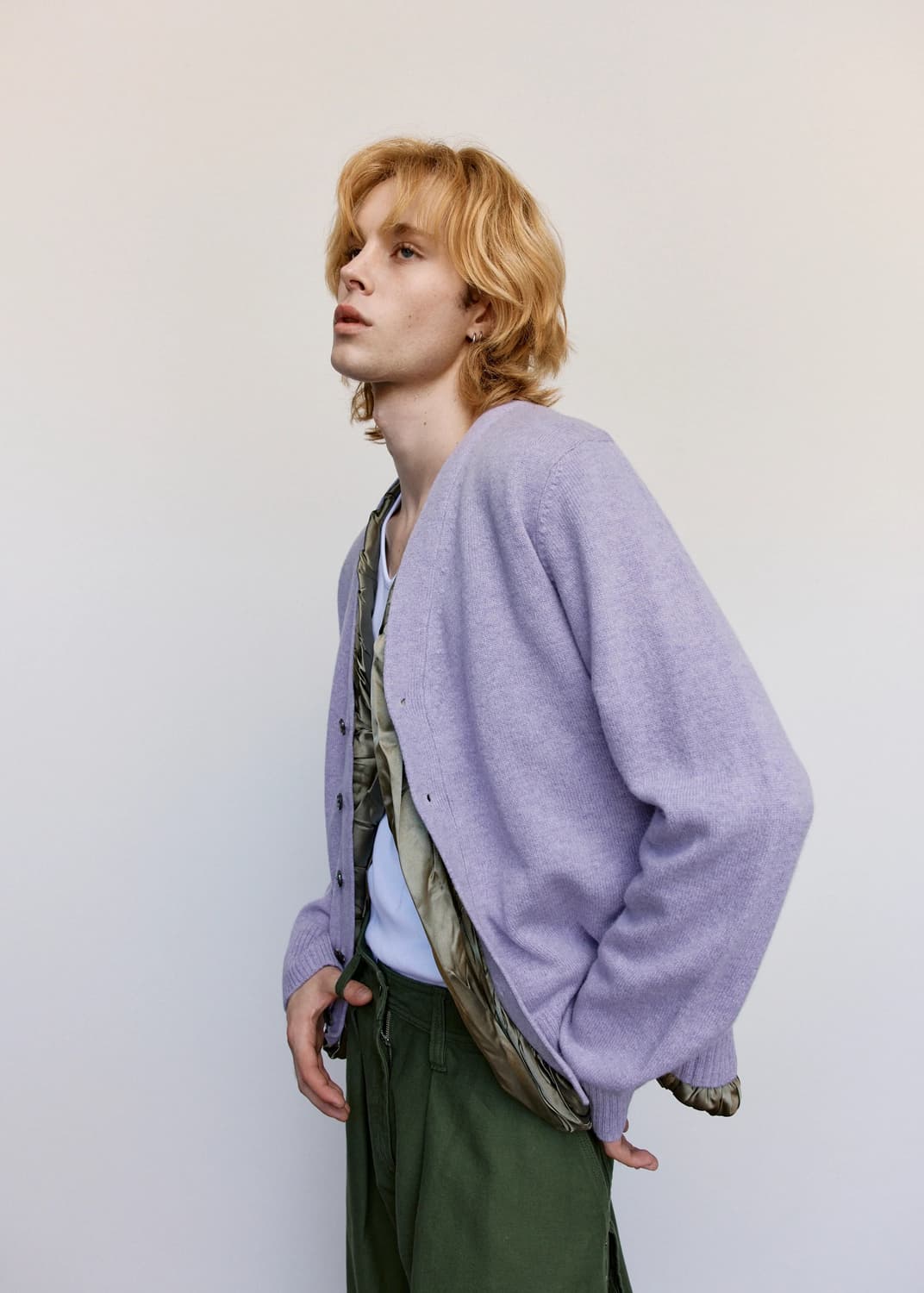 Jw anderson satin lined cardigan 상품이미지2