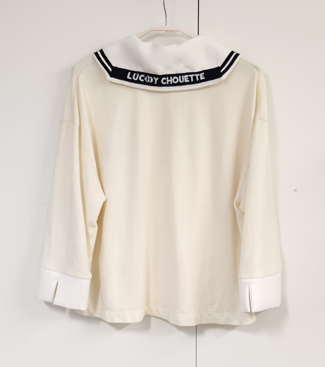 럭키슈에뜨 세일러 카라 긴팔 티셔츠 36 22SS 상품이미지2